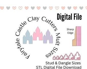 Fairytale Castle Clay Cutters Digital Download