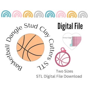 Basketball Clay Cutter STL File Digital Download