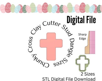 Chunky Cross Clay Cutter STL Fichier Téléchargements numériques