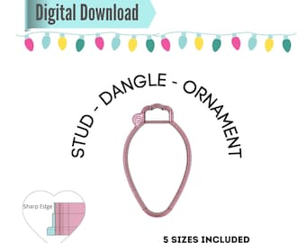 Christmas Light Clay Cutter Set Digital Download