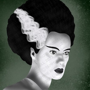 Braut von Frankenstein, 8x10 digitaler download, druckbares Poster