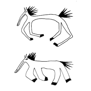 Tillfällig hästtatuering