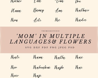 Mamma SVG, Mamma in 36 lingue SVG, Mamma Svg bundle, Festa della mamma Svg, Mamma png, Mamma tshirt design, Mamma tumbler svg, madre, umma, mamma svg