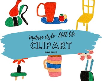 Flower clip art, coffee clip art, matisse style clip art png, doodle art clipart, sticker png, keychain png, stationary clipart