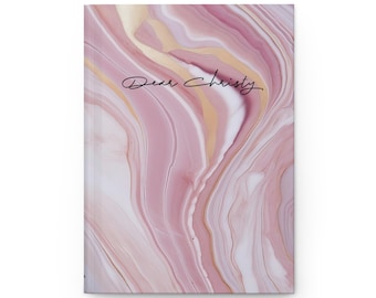 Personalized Hardcover Journal Matte Customize Journal Notebook Marble Journal Marble Notebook Unique Marble Personalized Gift