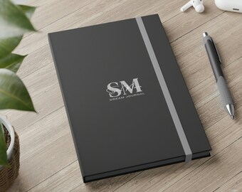 Diario personalizzato minimalista, diario del nome Monogram, taccuino personalizzato minimalista