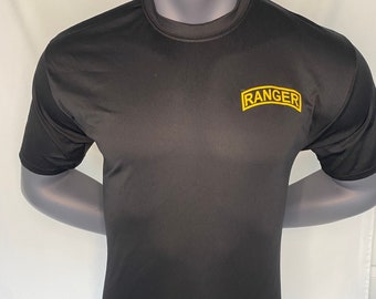 US Army Ranger Tab Dri Fit Hi-tech Moisture Wicking Tee