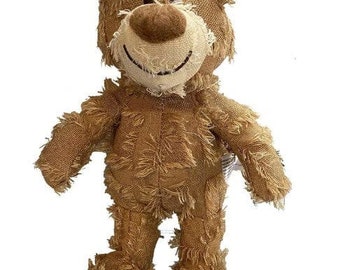 Brown Pet toy teddy bear with squeaker