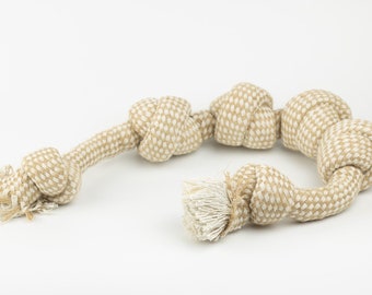 Long Eco-Friendly Hemp Rope Dog Pull Toy