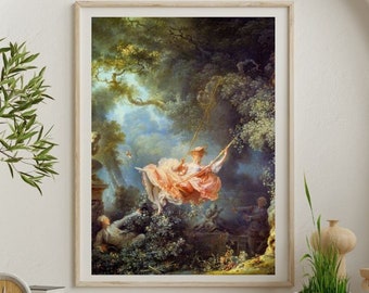 Fragonard's Swing Painting: Vintage Rococo Art Print (Digital Download)