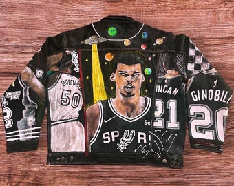 Custom 1 of 1 Wemby Spurs All Time Jacket - Etsy