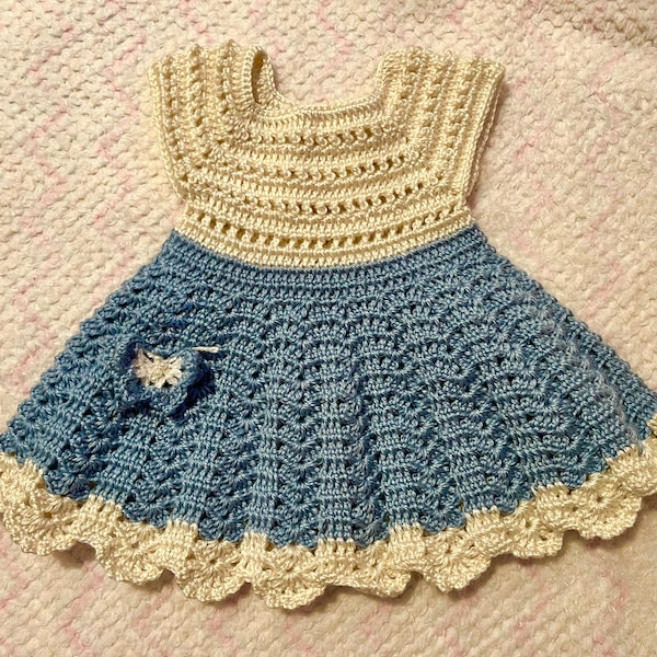 Vestido a Crochet Para Bebes