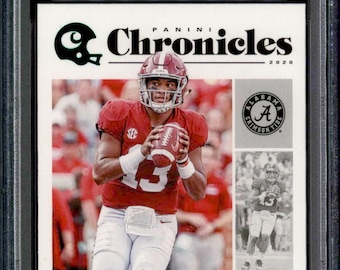 2020 Panini Chronicles Draft Picks Tua Tagovailoa Green #24 (PSA 10)