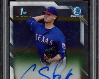 2016 Bowman Chrome Connor Sadzeck Prospects handtekeningen #BCAP-CS (Auto) (PSA 10)