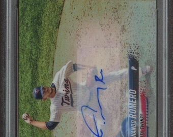 2018 Topps Chrome Update Fernando Romero #HMT17 (Auto) (PSA 10)
