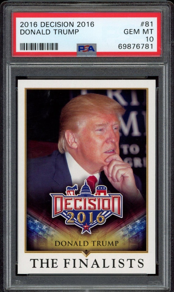 2016 Leaf Decision Donald Trump the Finalists #81 (PSA 10) - Etsy