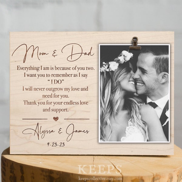 Parents of the Bride Gift Photo Frame