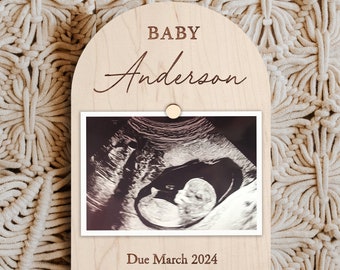 Pregnancy Announcement Grandparents, Baby Announcement Gifts for Parents Grandparents, Ultrasound Frame, Ultrasound Picture Frame