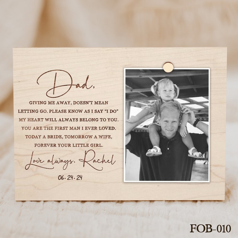 Father of the Bride Gift from Bride, Wedding Gift Dad image 1