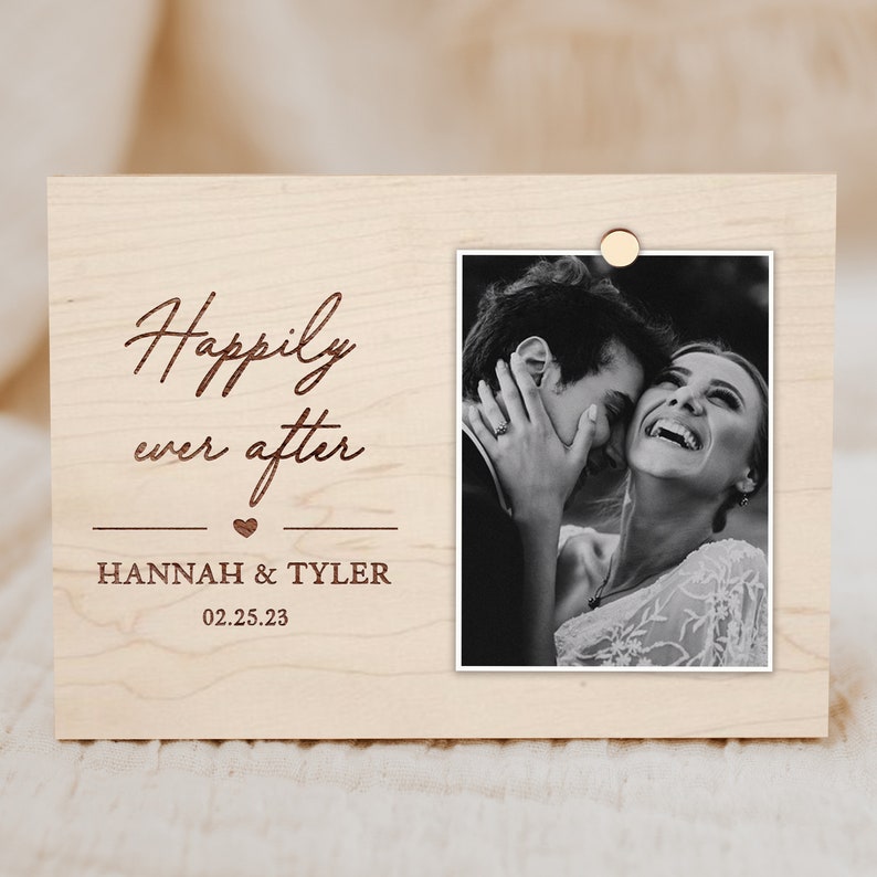 Wedding Gift for Couple, Personalized Wedding Picture Frame, Personalized Wedding Gifts, Gifts for Couple, Custom Wedding Frame image 1