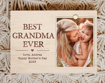 Christmas Gift for Grandma, 1st Christmas as Grandma, New Grandma Gift, Best Grandma Ever Frame