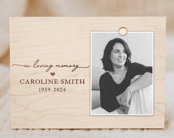 Memorial Picture Frame, Custom Engraved Photo Frame, Sympathy Gift Ideas, Bereavement Gifts, Condolence Gifts
