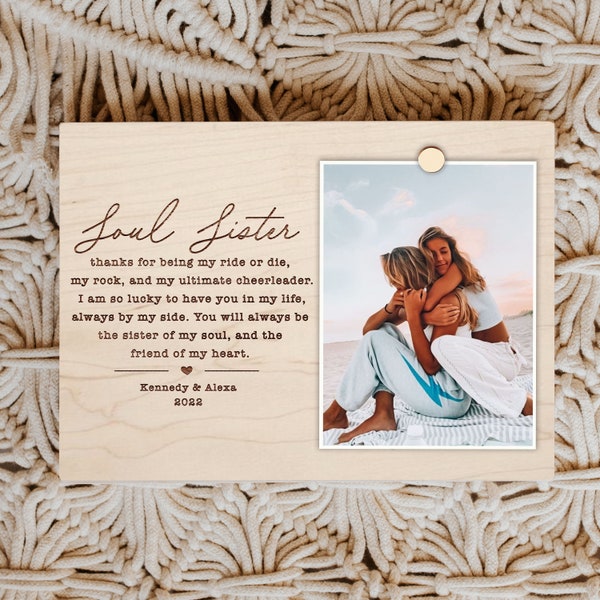 Best Friend Gift, Soul Sister Gift, Best Friend Frame, Best Friend Gift Ideas