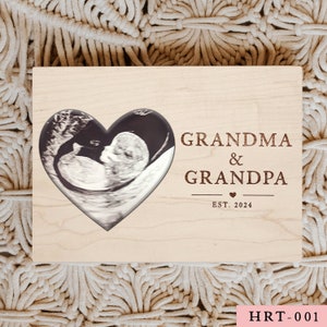 Pregnancy Announcement  Grandparents Grandma Grandpa