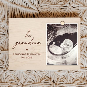 Hi Grandma Photo Frame, Pregnancy Announcement Grandma