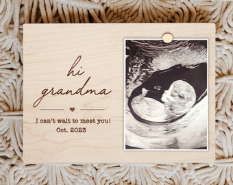 Hi Grandma Photo Frame, Pregnancy Announcement Grandma