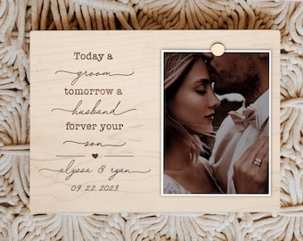 Mother of the Groom Gift Engraved Picture Frame