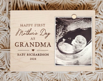 1st Mothers Day as Grandma Gift, New Grandma Gift, Ultrasound Keepsake, Pregnancy Announcement to Grandma, Baby Reveal Mothers Day Gift