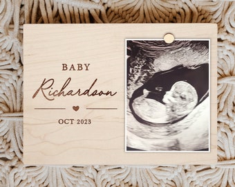 Pregnancy Announcement Grandparents, Baby Announcement Gifts for Parents Grandparents, Ultrasound Frame, Ultrasound Picture Frame