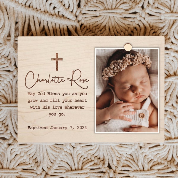 Baptism Gift Girl, Christening Gifts, Baptism Gifts for Goddaughter, Personalized Baptism Picture Frame, Unique Baptism Gift Idea