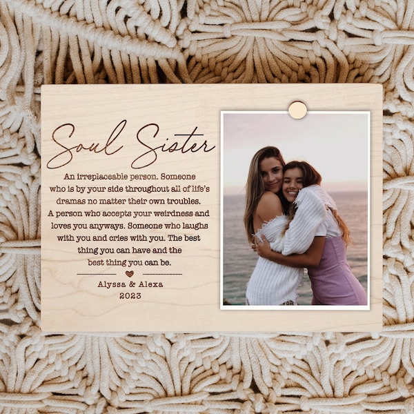 Best Friend Gift Christmas, Soul Sister Gift, Best Friend Gift, Best Friend Frame, Best Friend Gift Ideas