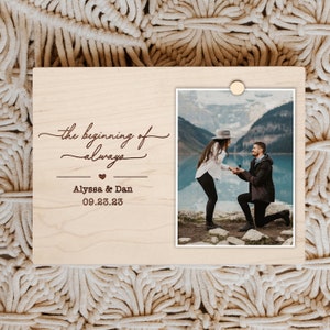 ENGAGEMENT GIFTS for Couple, Wedding Gift for Couples, Gift Ideas for Engaged Couples, The Beginning of Always, Engagement Frames