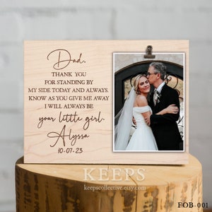 Father of the Bride Gift from the Bride, Wedding Gift Dad, Father of the Bride Gift Photo Frame, Father of the Bride Gift from Daughter