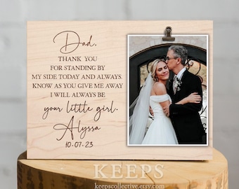 Father of the Bride Gift from the Bride, Wedding Gift Dad, Father of the Bride Gift Photo Frame, Father of the Bride Gift from Daughter