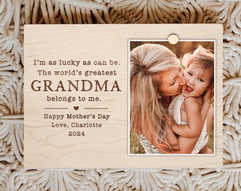 MOTHERS Day Gift for Grandma, GRANDMA Mother's Day Gift, Gift from Baby, Grandma Picture Frame