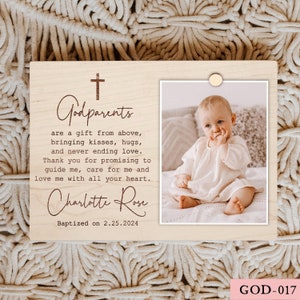 Moldura de padrinhos, presente de padrinhos, presente de padrinhos personalizado para batismo, presente de padrinhos de afilhado, presente de obrigado