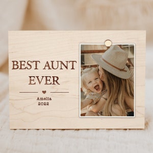 Christmas Gift for Aunt, Personalized Aunt Picture Frame, Auntie Gifts, Auntie Photo Frame