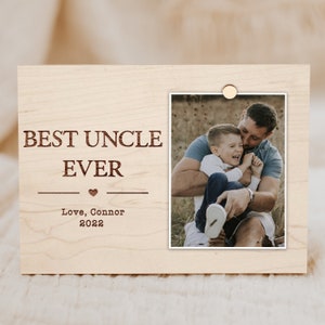 Gift for Uncle, Personalized Uncle Picture Frame, Uncle Photo Frame, Uncle Gift Idea