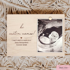 Hallo Oma und Opa Foto Ultraschallrahmen, Familie Schwangerschaft Ankündigung Geschenk, Baby Ankündigung offenbaren Idee Großeltern
