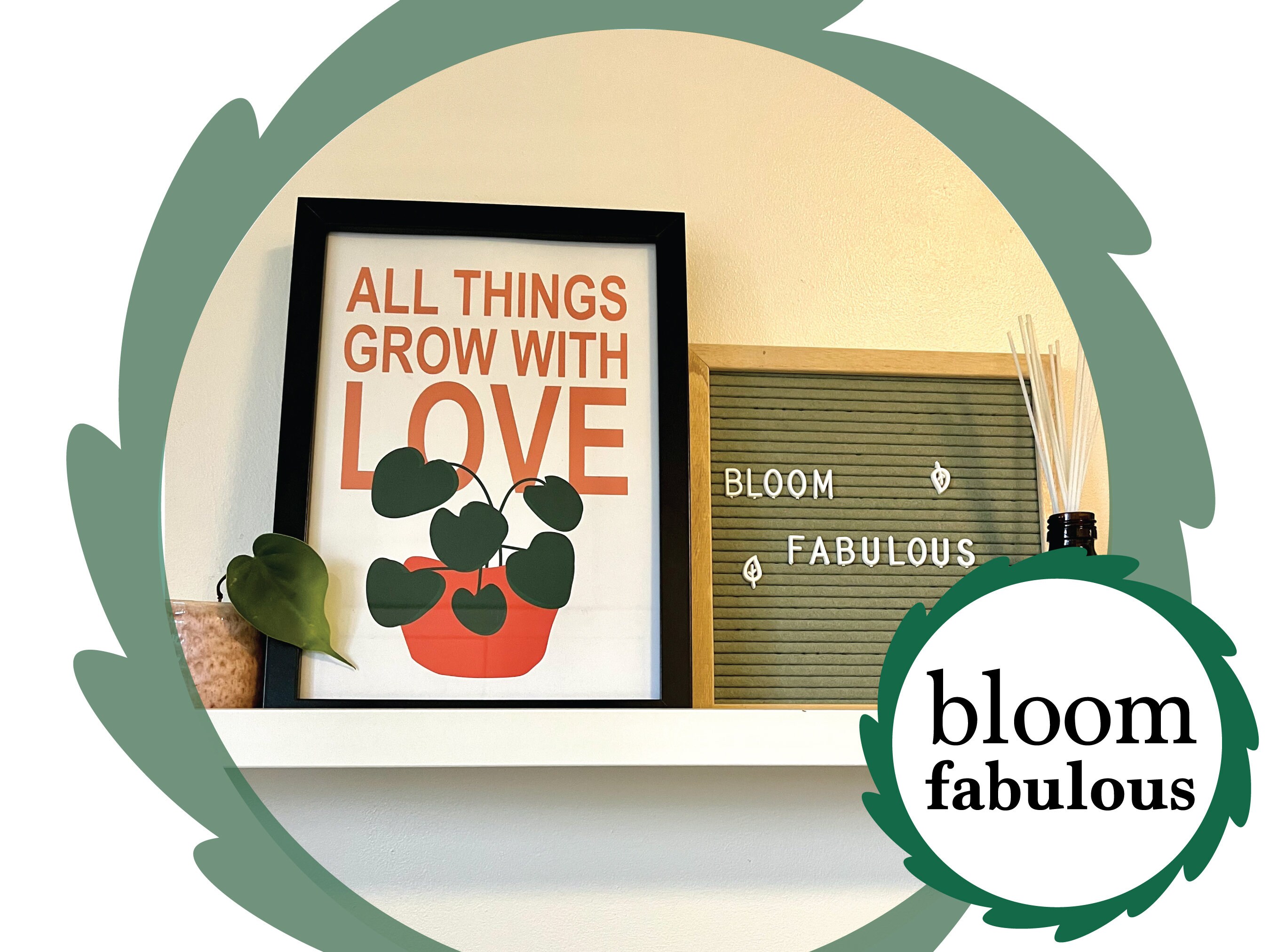 All Things Grow With Love | A4 Print | A4 Poster | Wall Art