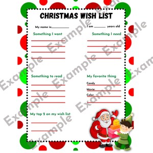 Weihnachtswunschliste SVG PNG JPG