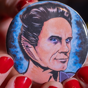Button - Sci-Fi Trek Cloned Alien Species, fan art, 2 inches