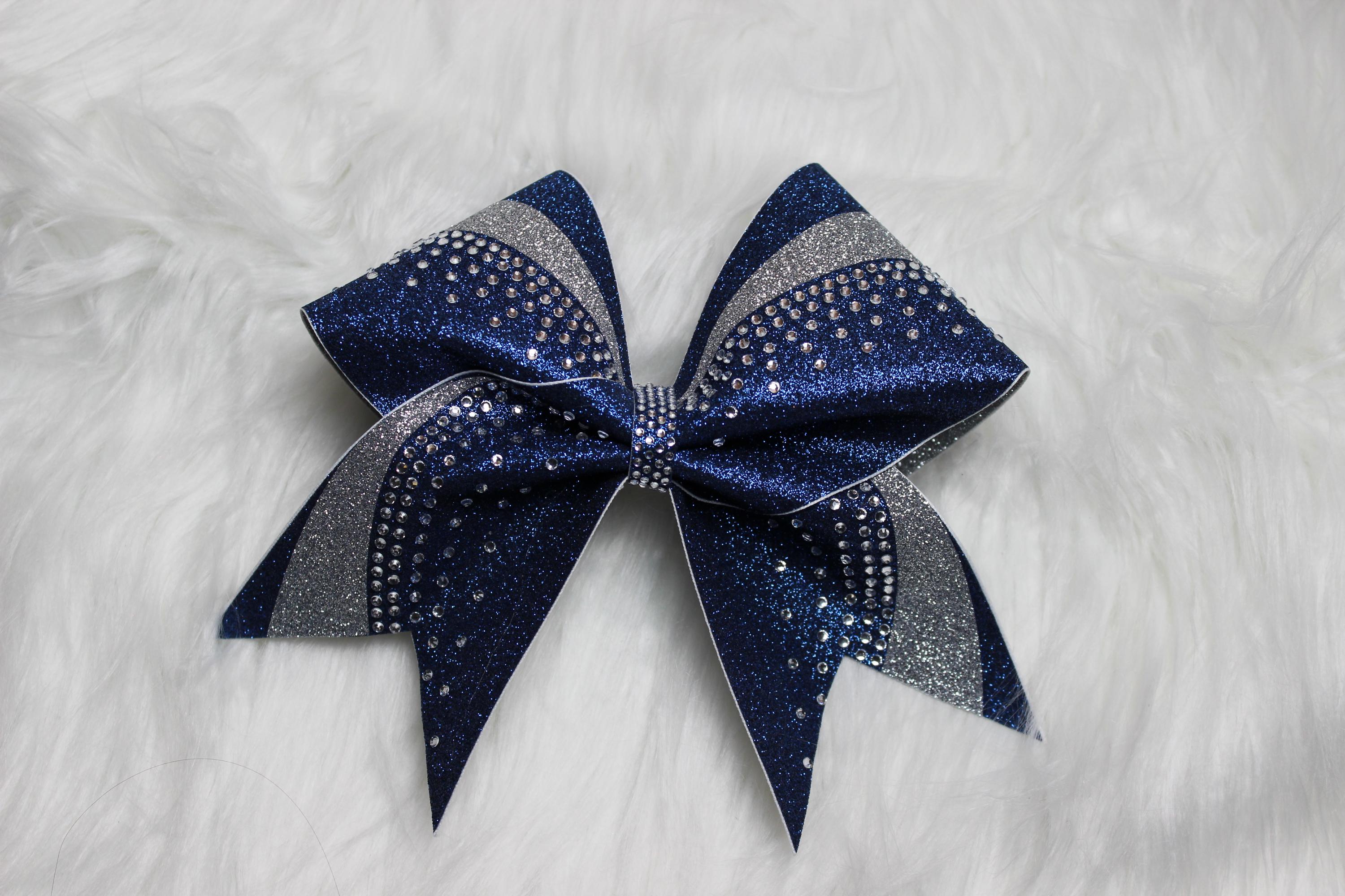 1 pièce nœud de cheerleading personnalisé avec paillettes, nœud de