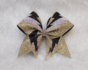Lightning Bolt Cheer Bow | Custom Team Hair Bow | All Star Competition Cheer
