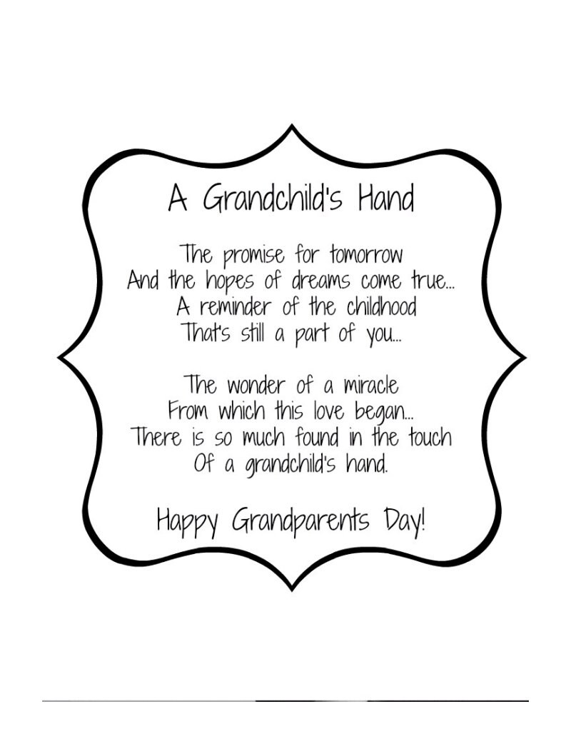A Grandparents Poem Etsy