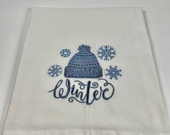 Embroidered Flour Sack Towel